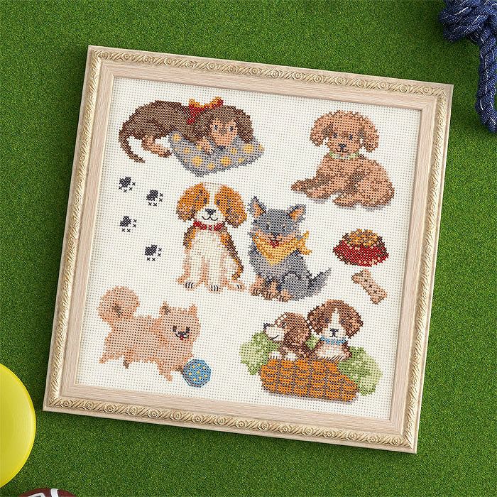 2/25予約】クロスステッチフレーム＜ロサ・ケンティフォリア（ピエール