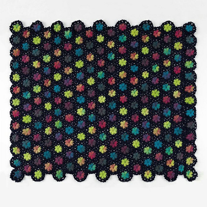 カラフルローズブランケット（編み物 材料セット） | リバティ 生地