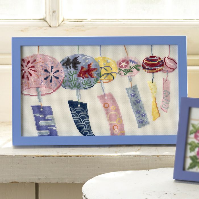 クロスステッチフレーム＜風鈴まつり＞ | リバティ 生地、編み物、刺繍