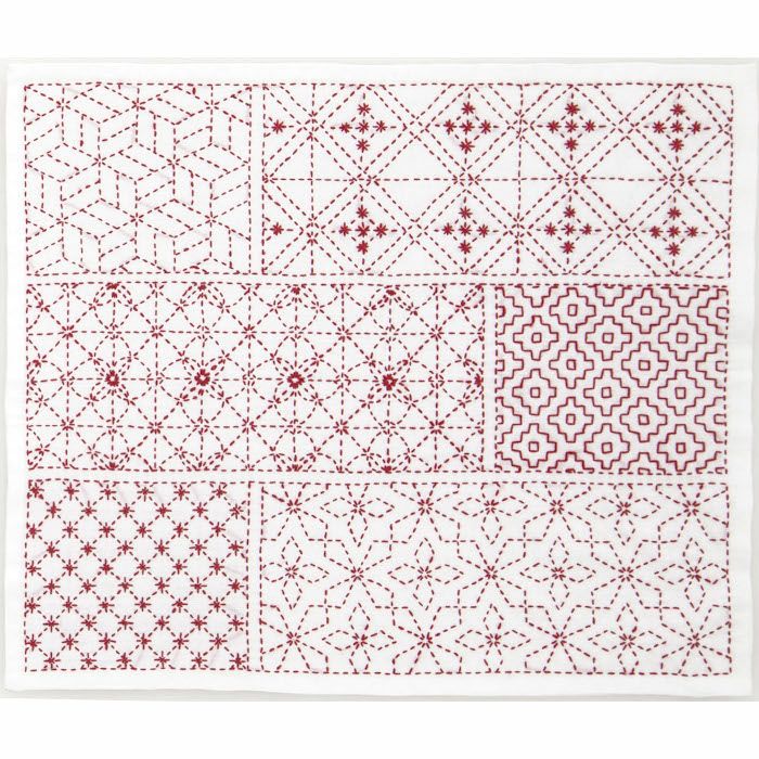 刺し子 寄せ模様＜亀甲＞ | リバティ 生地、編み物、刺繍、刺し子の