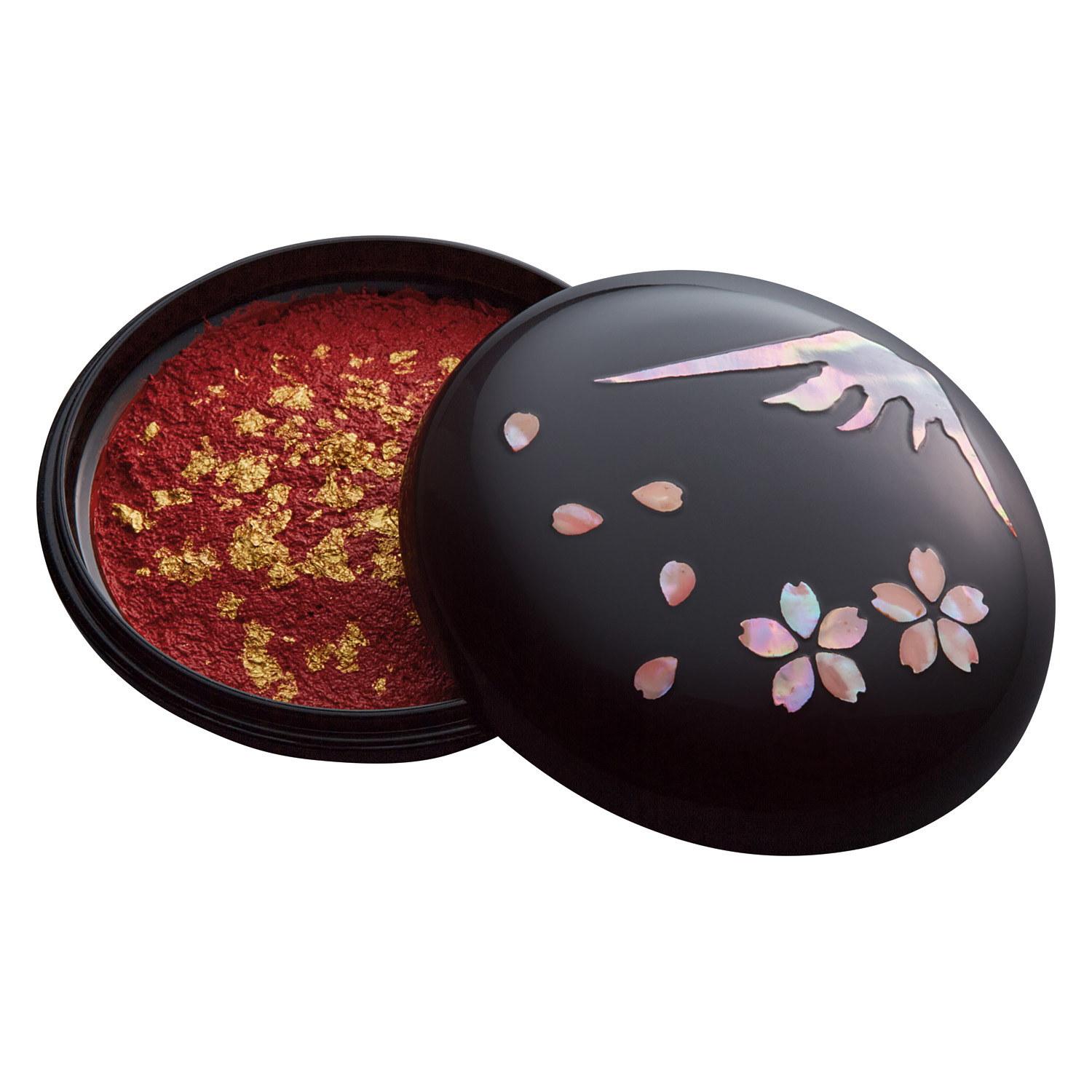 高岡漆器 螺鈿仕上 鯱旗印肉 50号 富士桜柄|MNUK-50A-2|商品カタログ