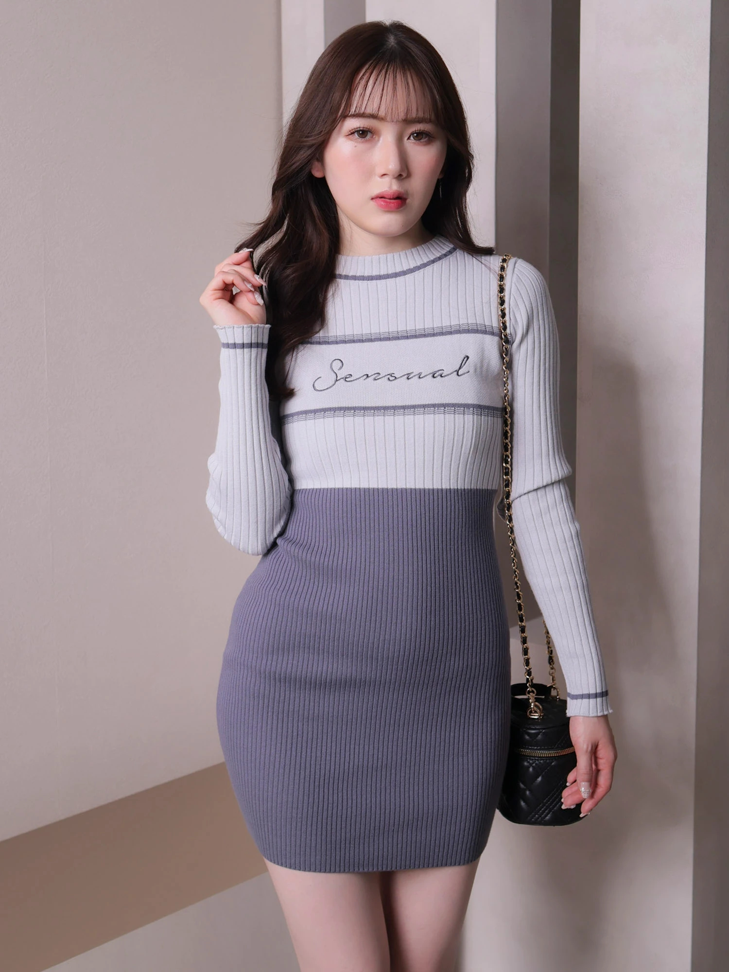 LIP SERVICE（リップサービス）｜ sensual リブニットワンピース