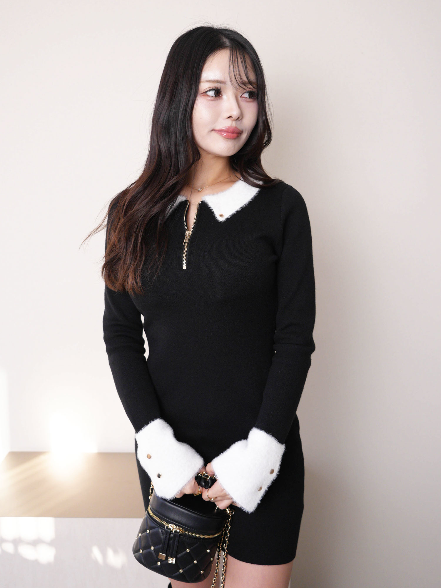 LIP SERVICE（リップサービス）｜ フェザーカラーチェックニット