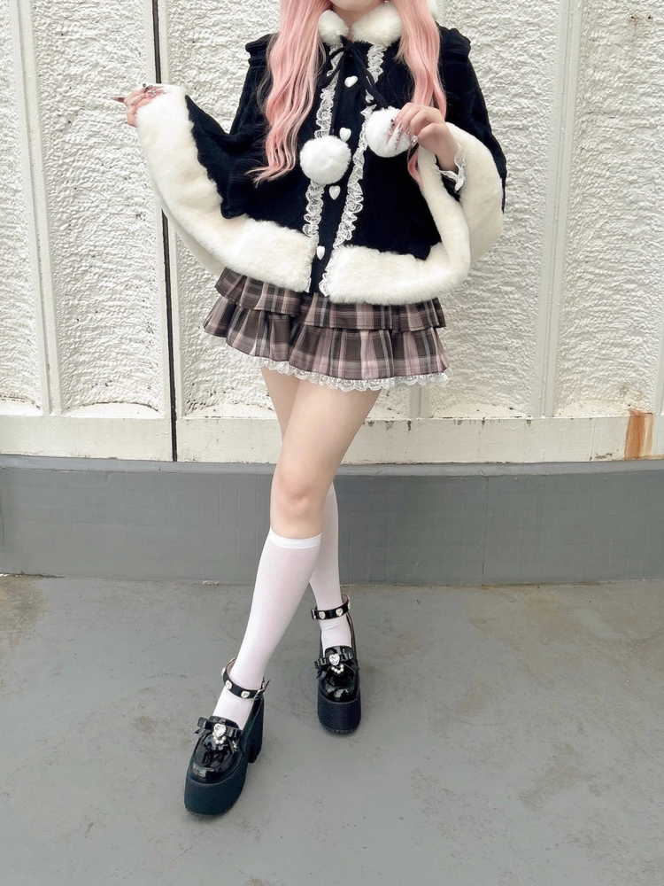 うさちゃんニットポンチョ - Ank Rouge(アンクルージュ)のポンチョ