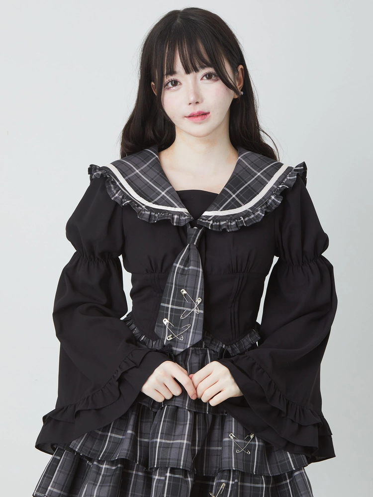 コルセットセーラーブラウス - Jamie エーエヌケー(ジェイミーエー
