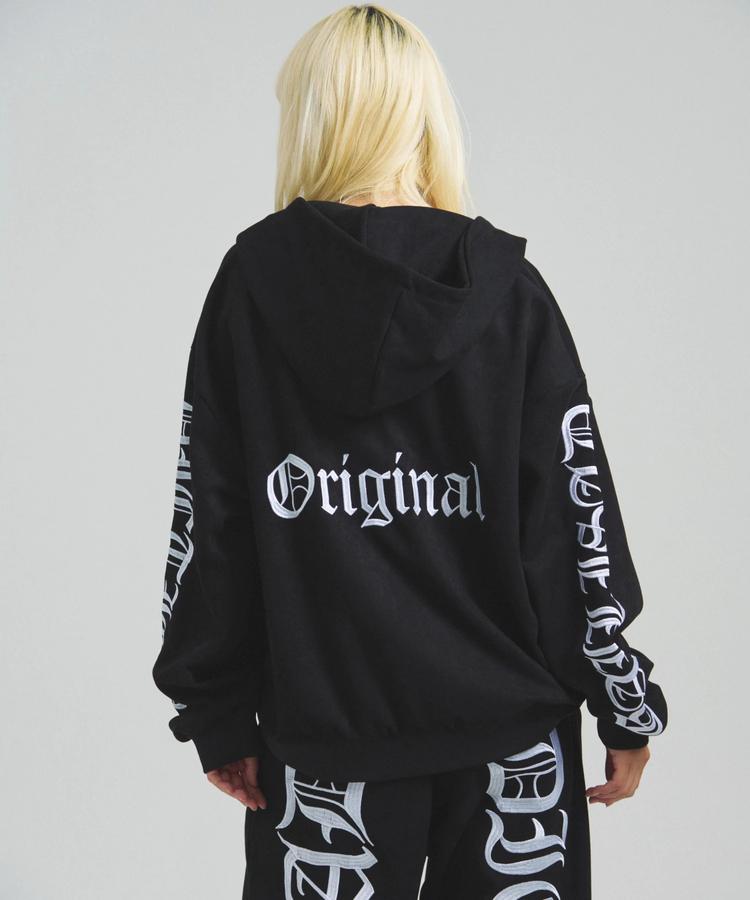 GA SUEDE OLD ENGLISH刺繍 ZIP-HOODIE(MENS)｜ファッション通販 SANKO