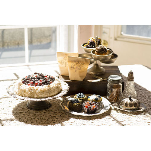 レンタル情報|小道具のKitchenケーキスタンド イエローシルバー|EASE