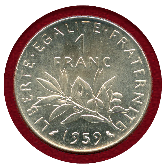 JCC | ジャパンコインキャビネット / フランス 1959年 1フラン/5フラン