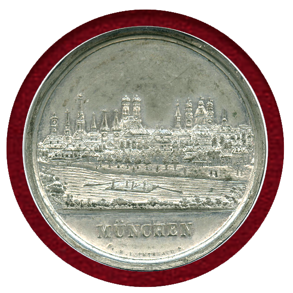 メダル 1858年 ドイツ ルートヴィヒ3世 (ヘッセン大公) アンティーク