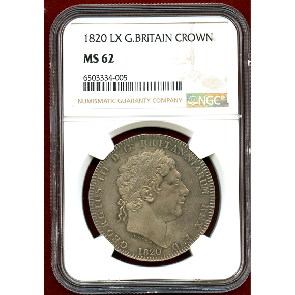 JCC | ジャパンコインキャビネット / イギリス 1820 LX クラウン 銀貨