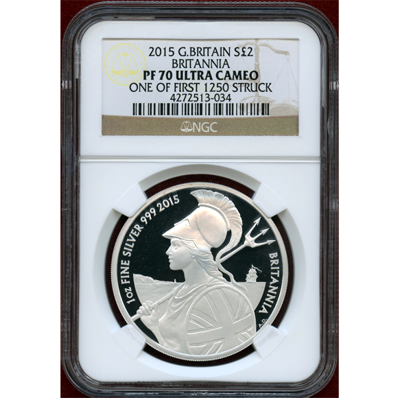 JCC | ジャパンコインキャビネット / イギリス 2015年 2ポンド 銀貨