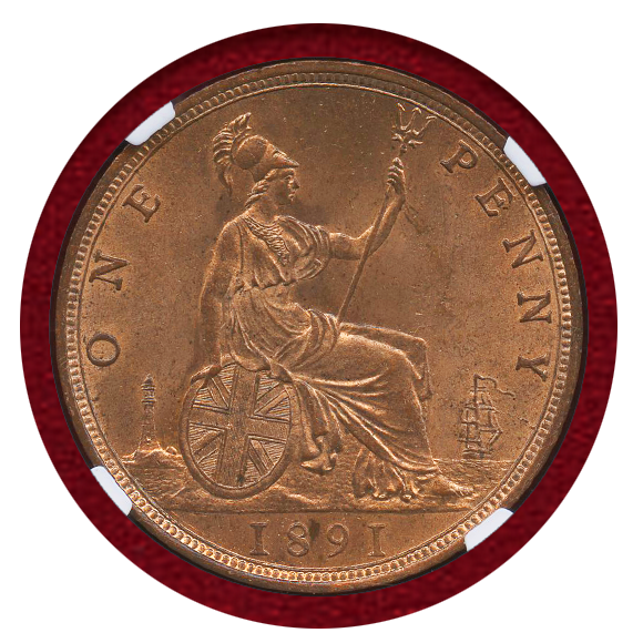 JCC | ジャパンコインキャビネット / イギリス 1891年 ペニー 銅貨