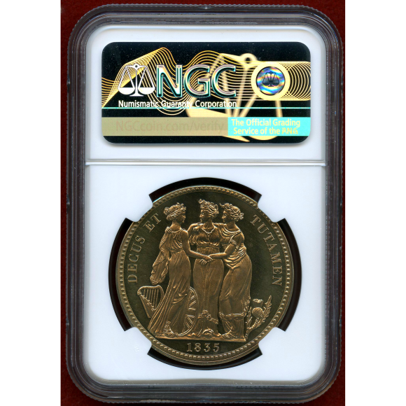 1835 イギリス スリーグレイセス ウィリアム4世 銅貨 PCGS PR67 1835