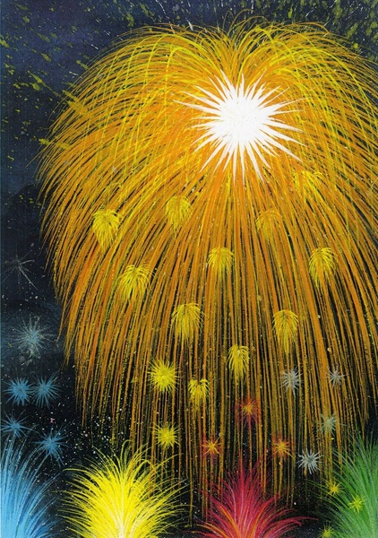 花火-13」 by 歌絵｜Artmeter｜暮らしを彩るアートが、きっと見つかる