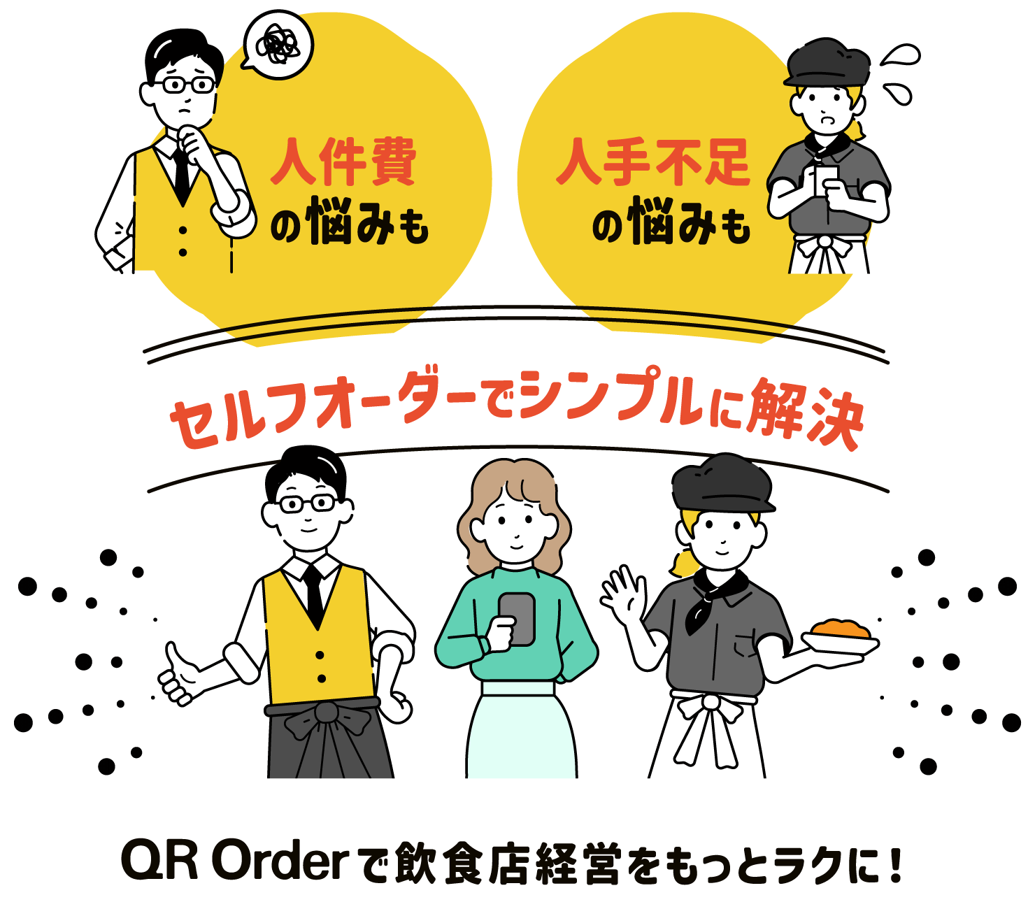 スマホで注文！オーダーの新しい価値を作るセルフオーダー『QR Order』