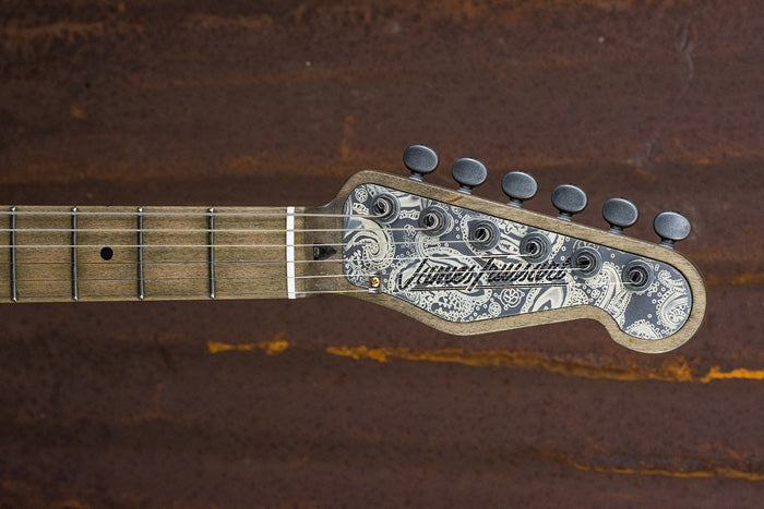 17098 Cream Paisley Driftwood SteelGuardCaster – James Trussart
