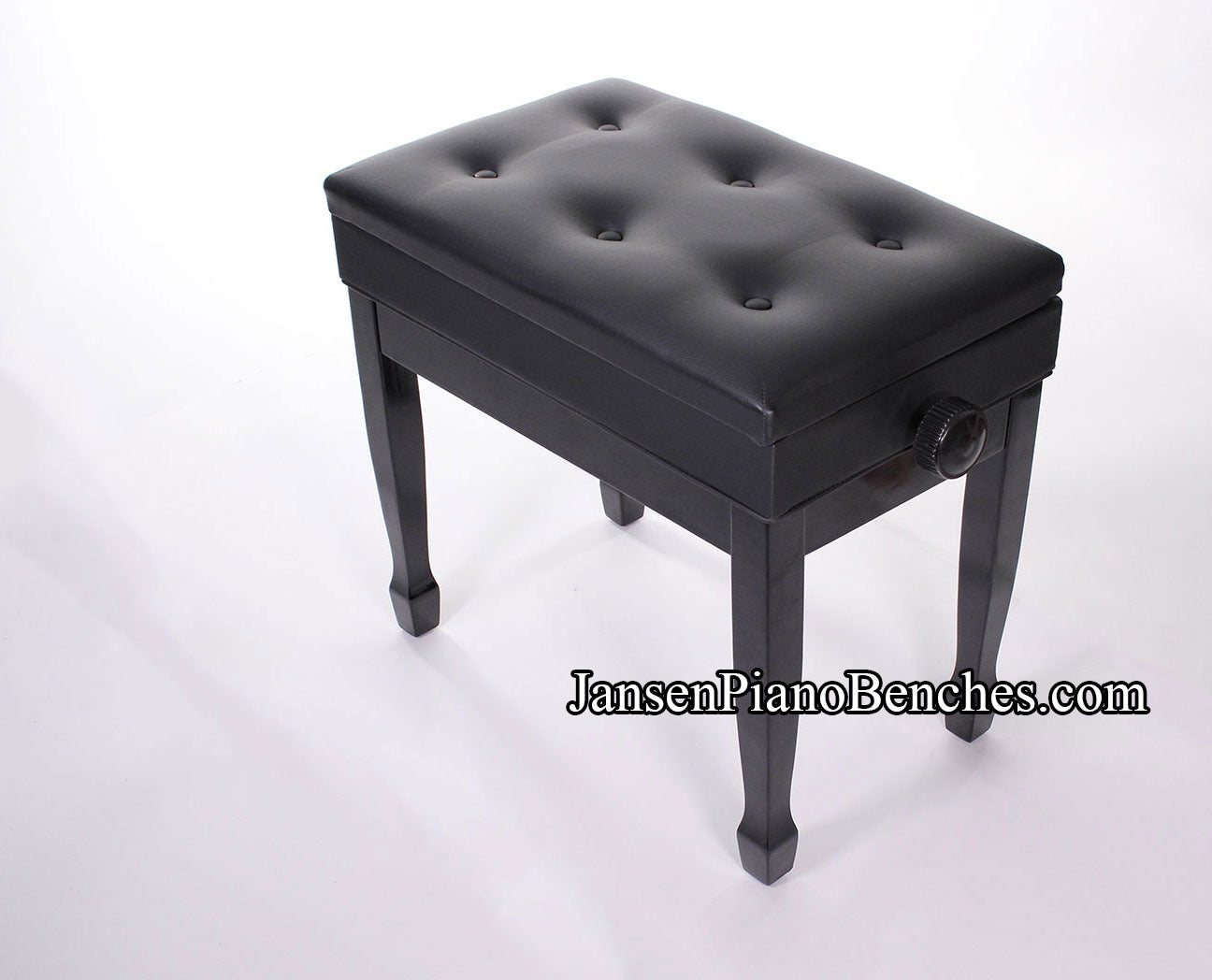 Jansen Imported Black Artist Bench J850 – Jansen Piano Benches