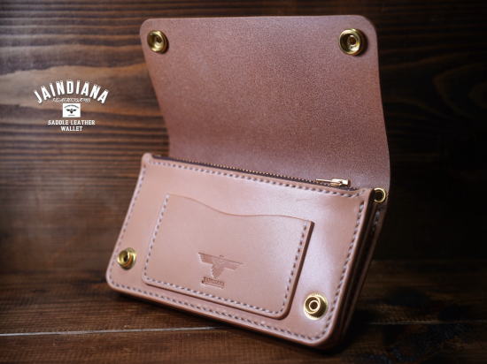 TRW-N ナチュラルサドルレザーのトラッカーウォレット