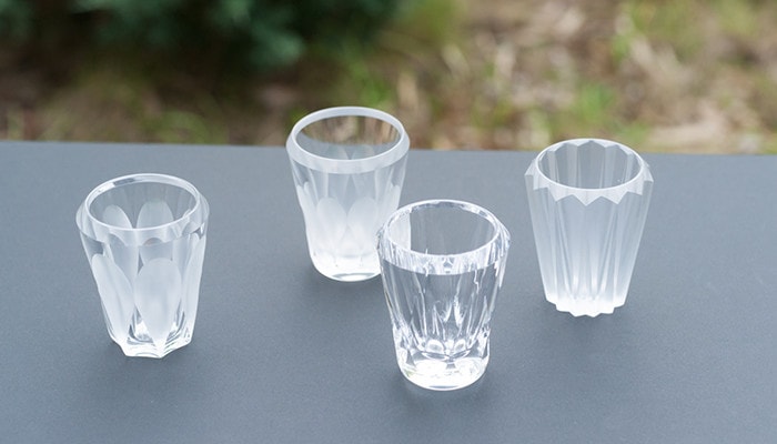 美しい江戸切子のクリスタルショットグラス 木村硝子店 ミタテ