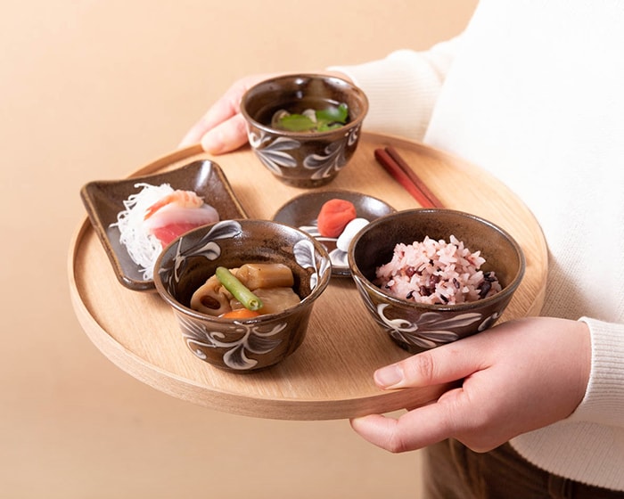 松屋漆器店の白木のトレー おしゃれなカフェ風木製のお盆