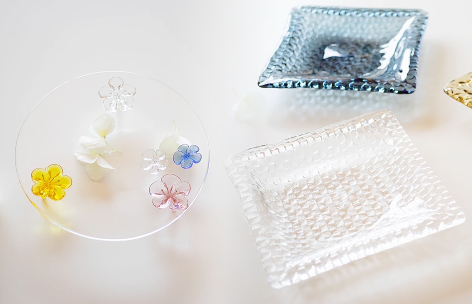 Sghrスガハラ ガラスのプレート・皿