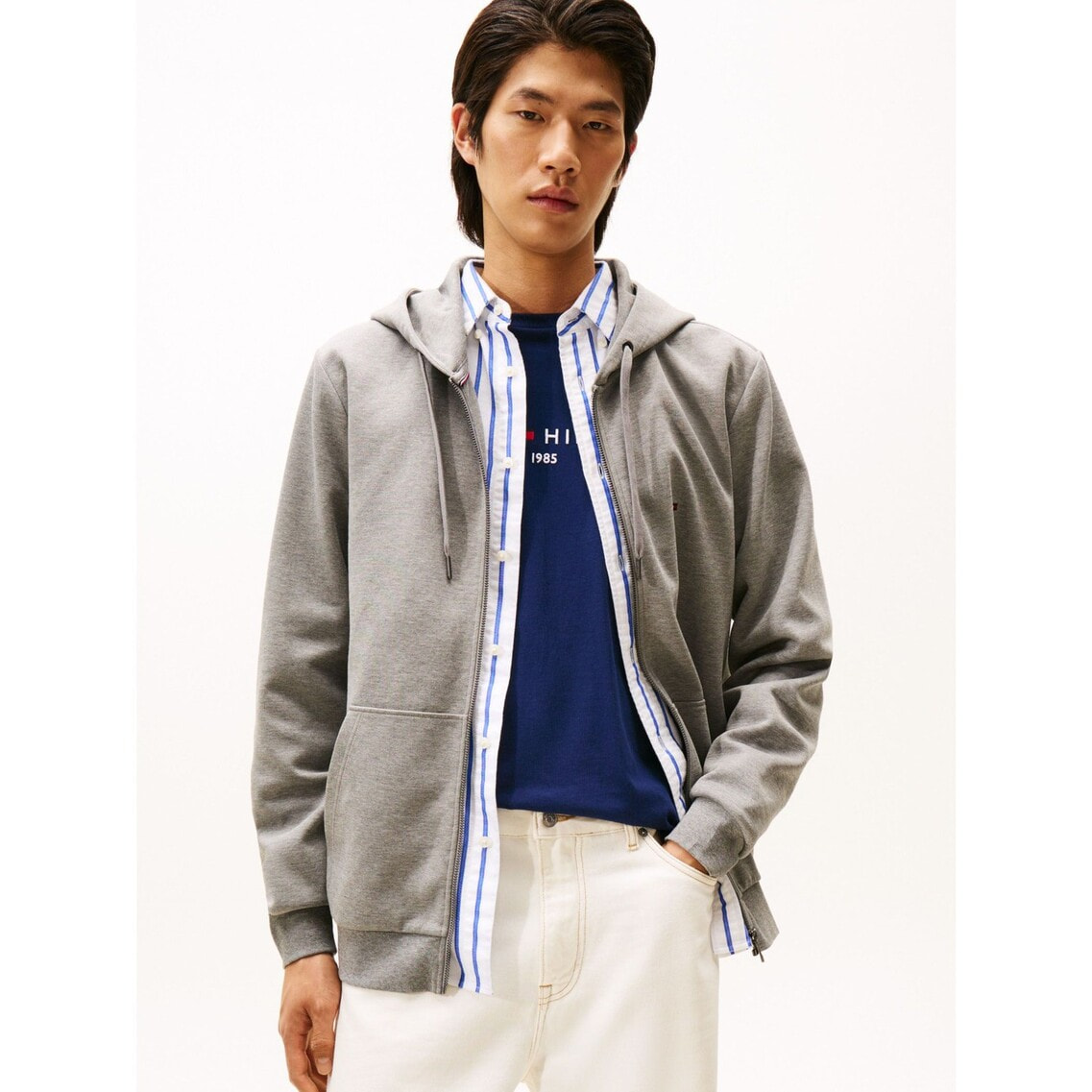 エッセンシャルインテクノジップアップパーカー | トミー ヒルフィガー