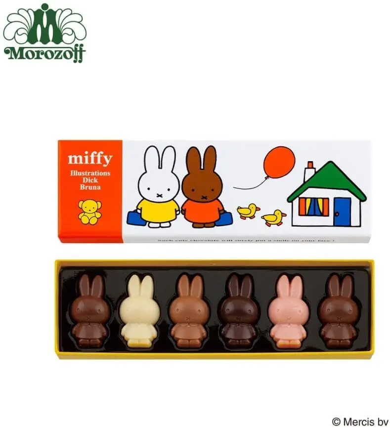 Morozoff Miffy Plain Chocolates 6pcs (モロゾフ ミッフィープレーン