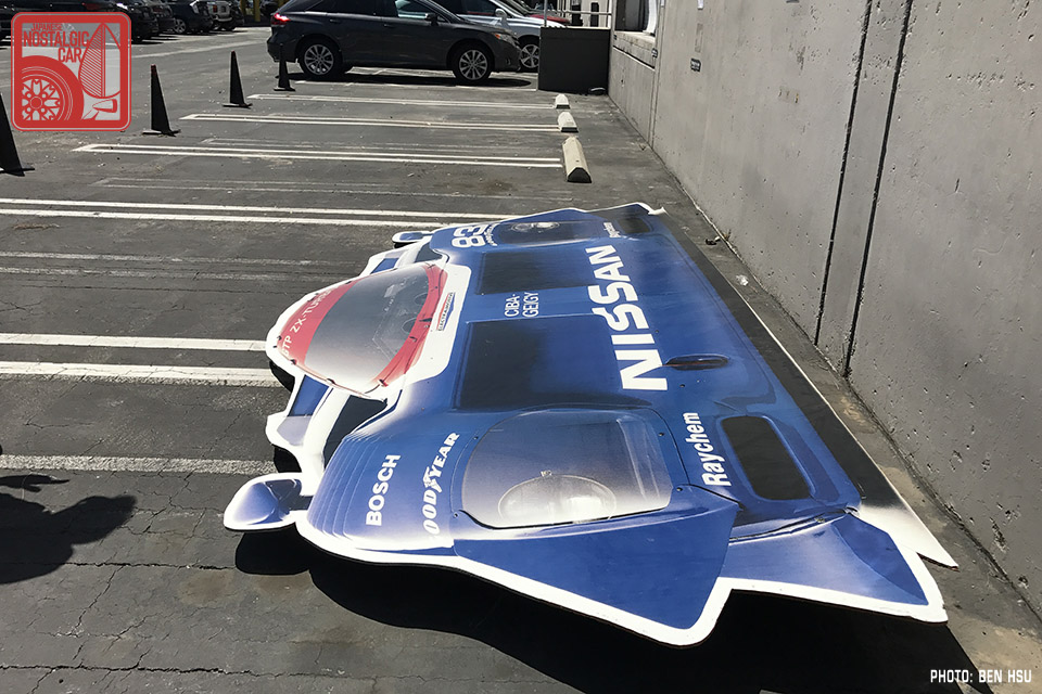 MOTORSPORT: A giant cutout commemorating the Nissan GTP ZX-Turbo