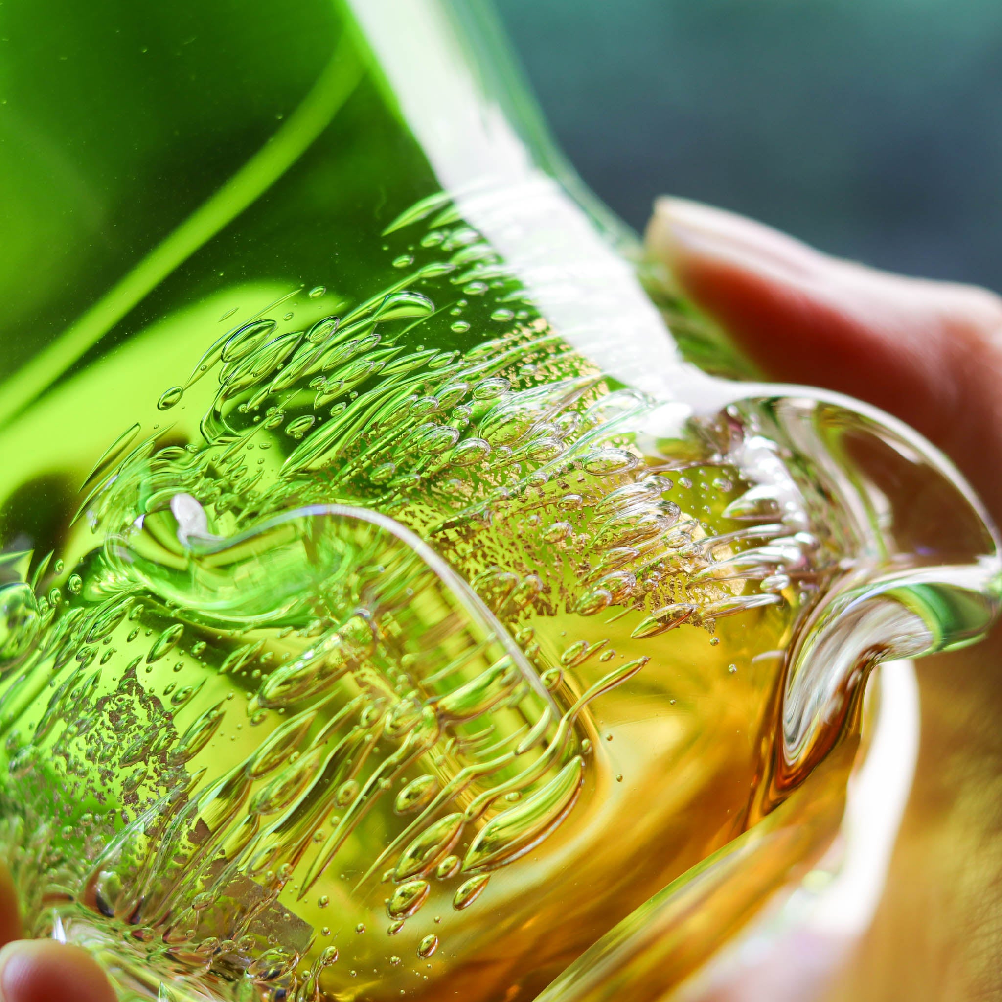 綾ガラス グラス | Jewelry Ice 氷の宝石 | 若草 アンバー | グラス