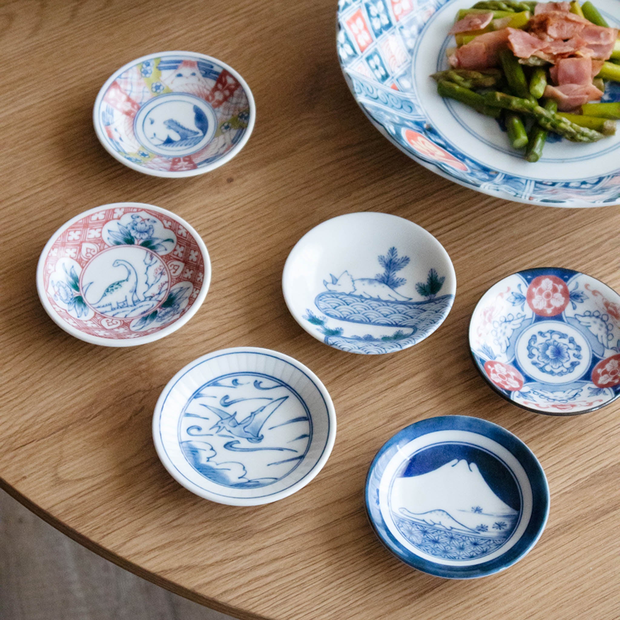 美濃焼 まめ皿セット | 江戸っ子恐竜 | 六客 | awasaka