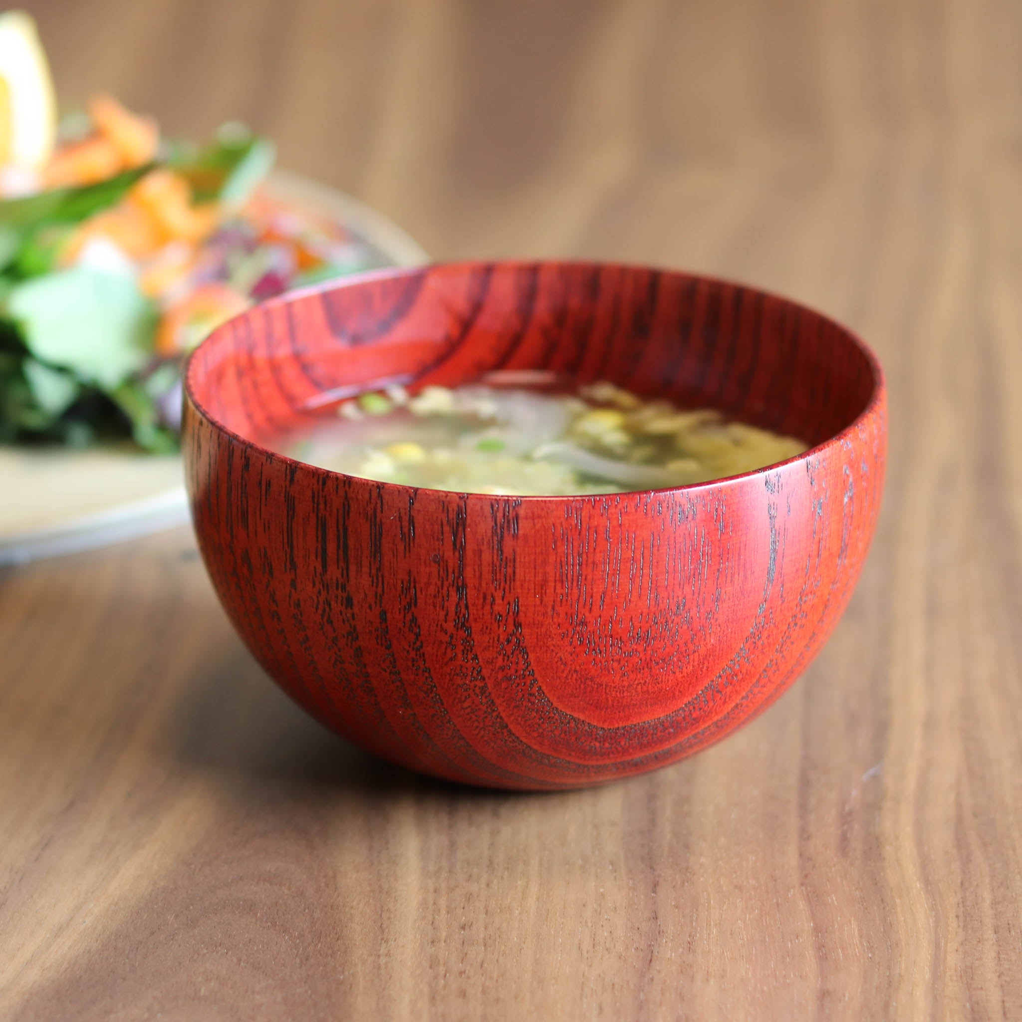 山中漆器 お椀 | しらさぎボウル 漆⾚ | 栗 | 白鷺木工