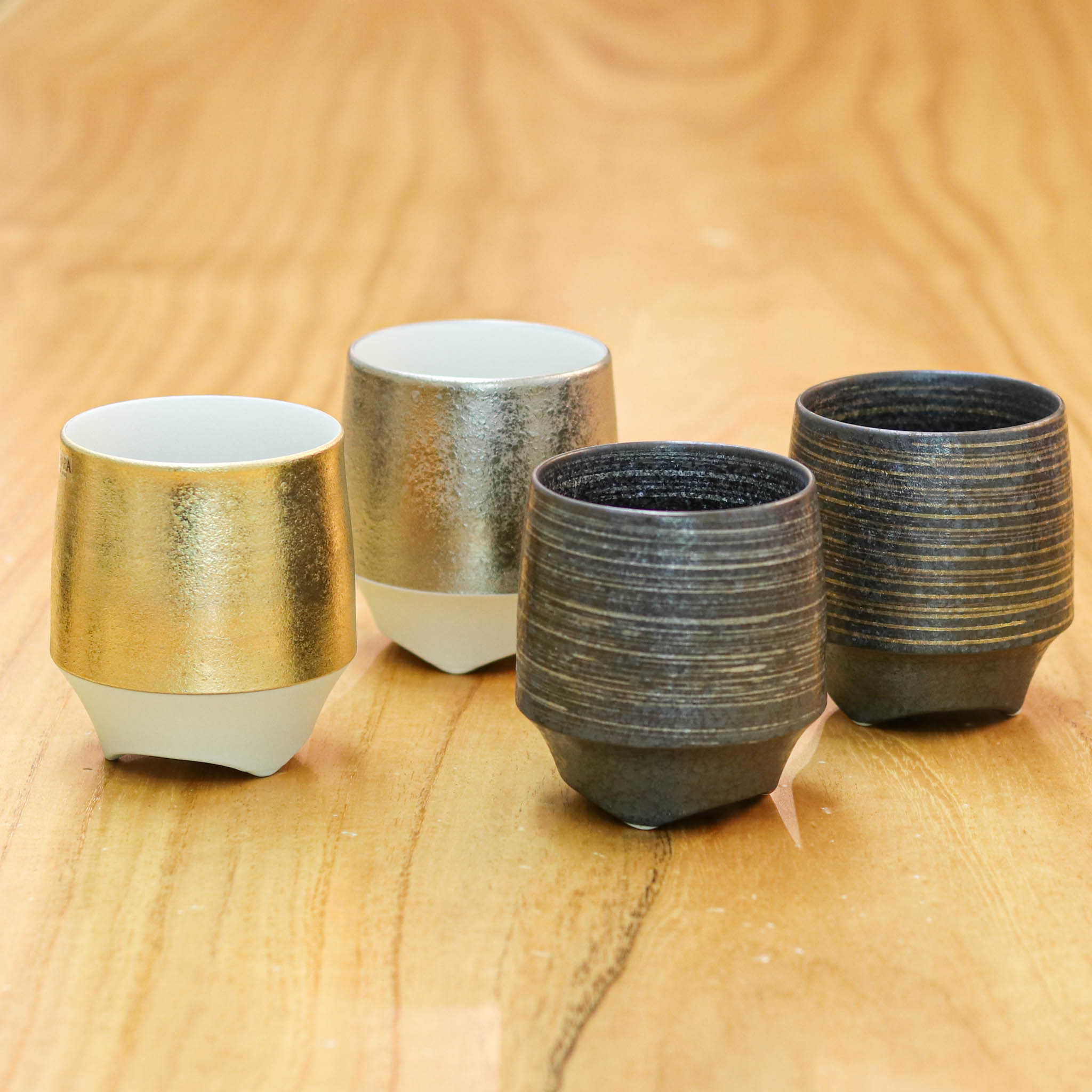 有田焼 香酒盃 | 晶金/晶銀かすり | ペアセット | KIHARA