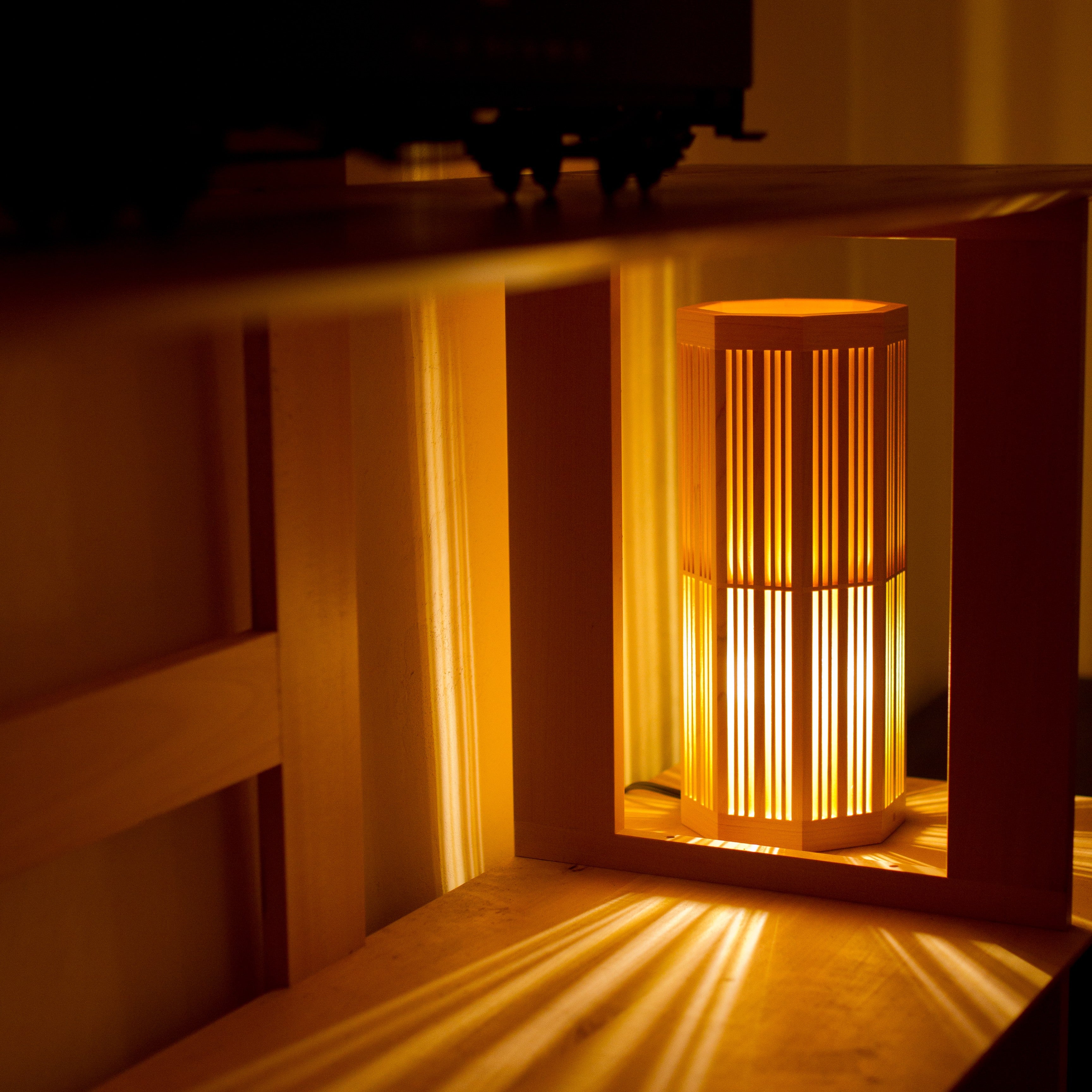 組子細工 テーブルランプ | 燦 S | 木のあかり【生産待ち・入荷未定】