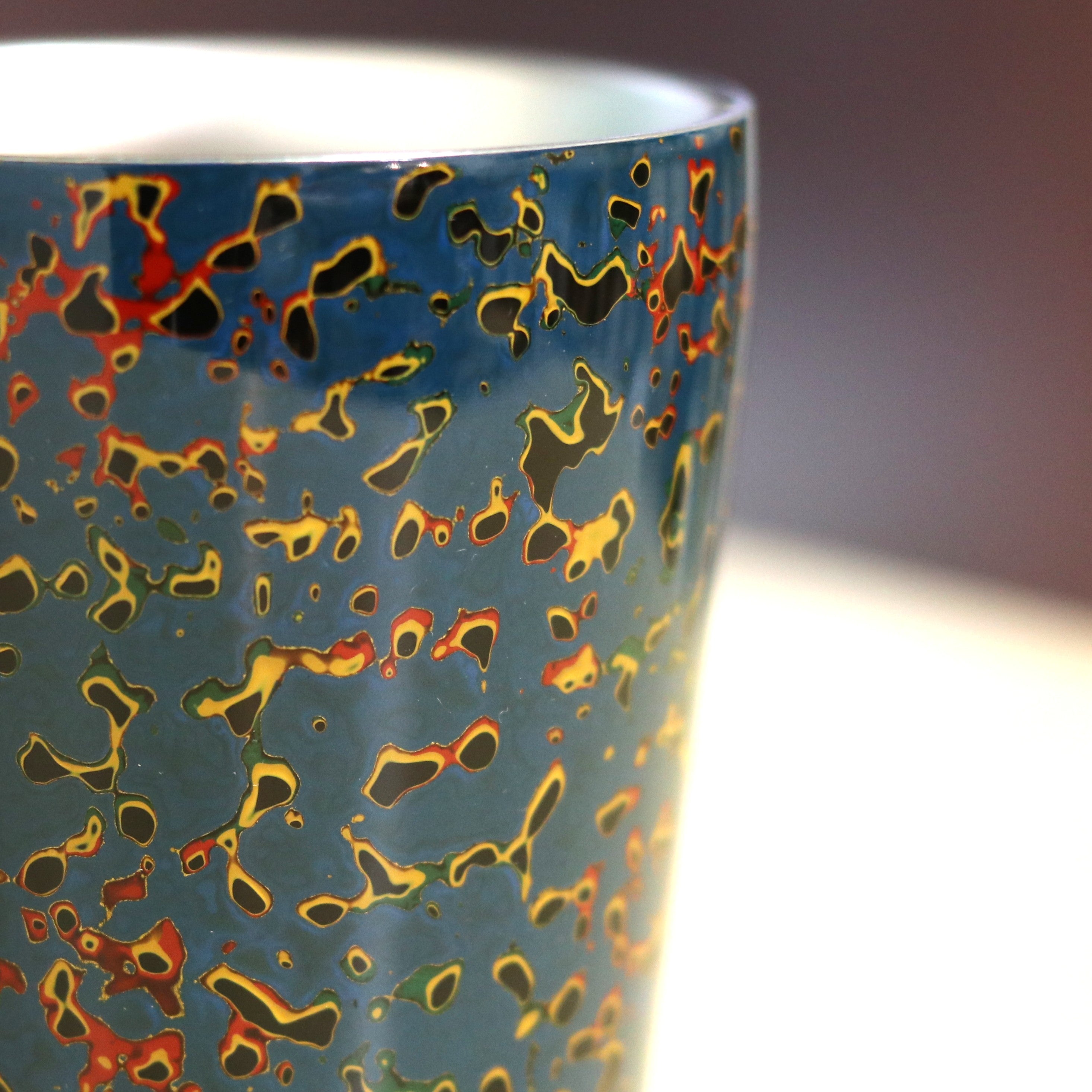 津軽塗 | 二重構造 ステンレスカップ | 唐塗 浅葱 | 小林漆器