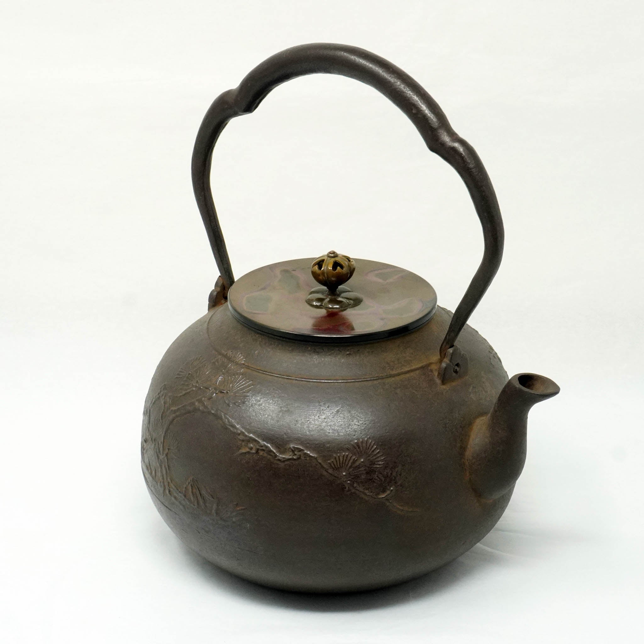 高岡銅器 鉄瓶 | 松竹梅文 | 般若鋳造所