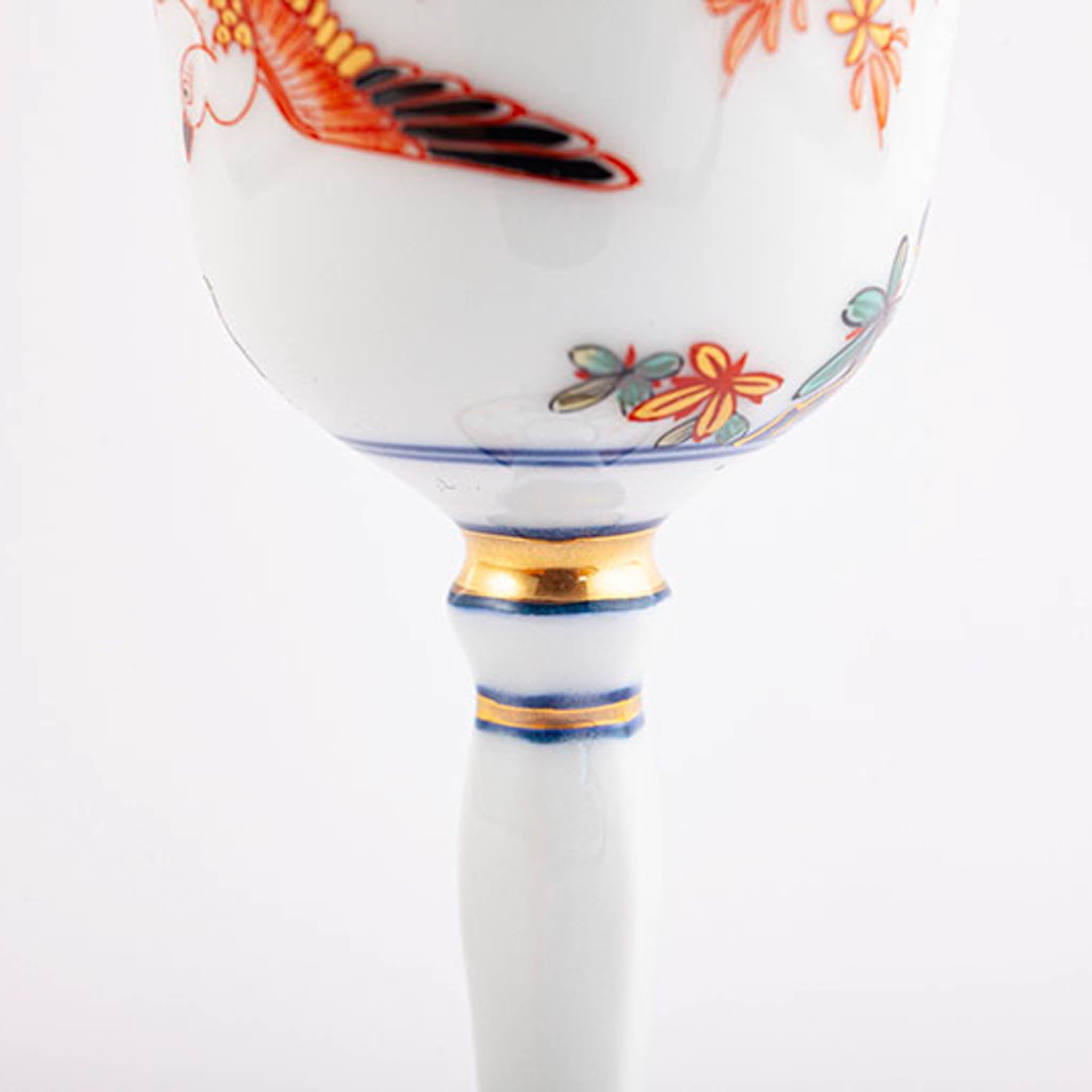 有田焼 | ワインカップ 大 | 染錦岩花鳥文 | 賞美堂