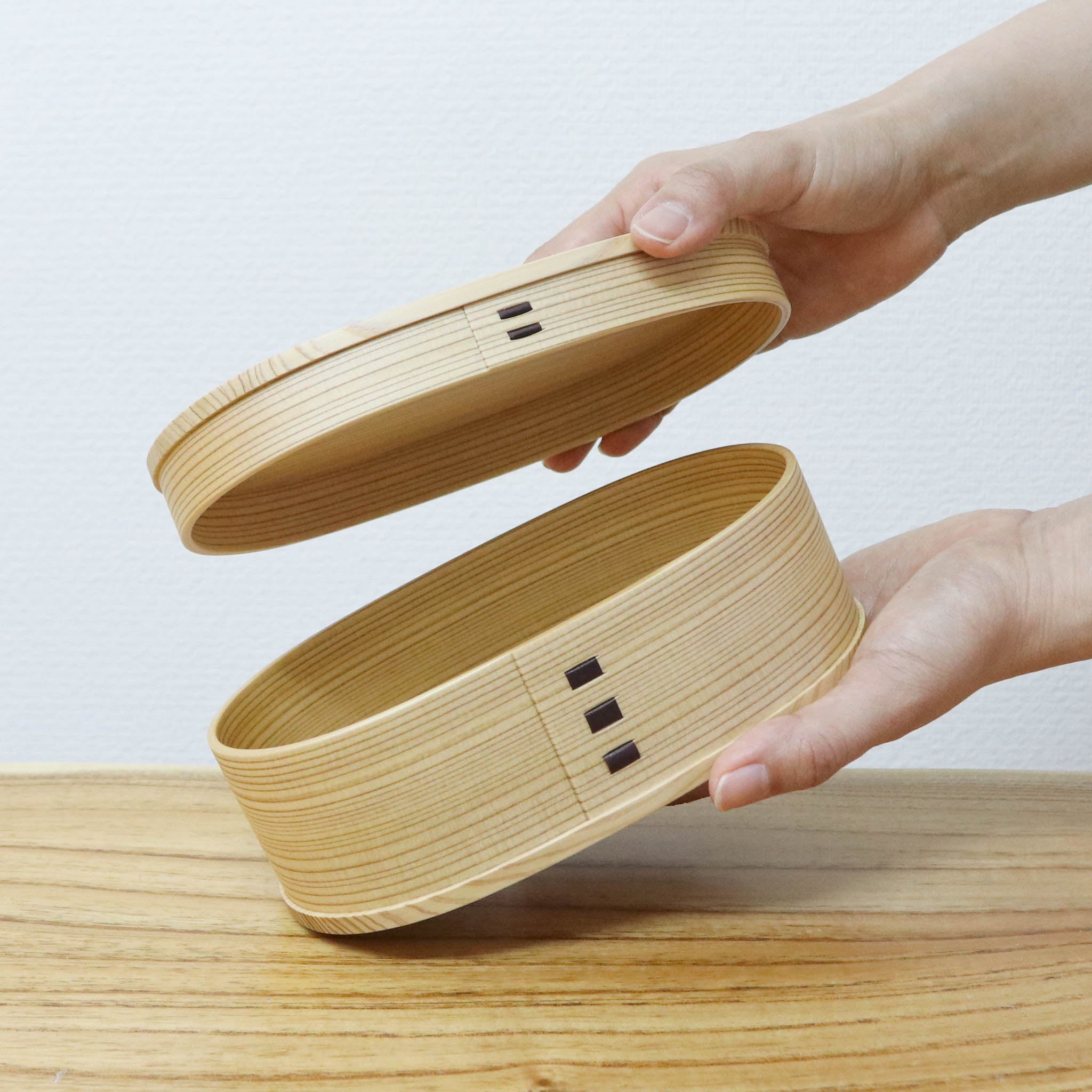 大館曲げわっぱ 弁当箱 | 秋田杉 | 小判 (中) | 大館工芸社