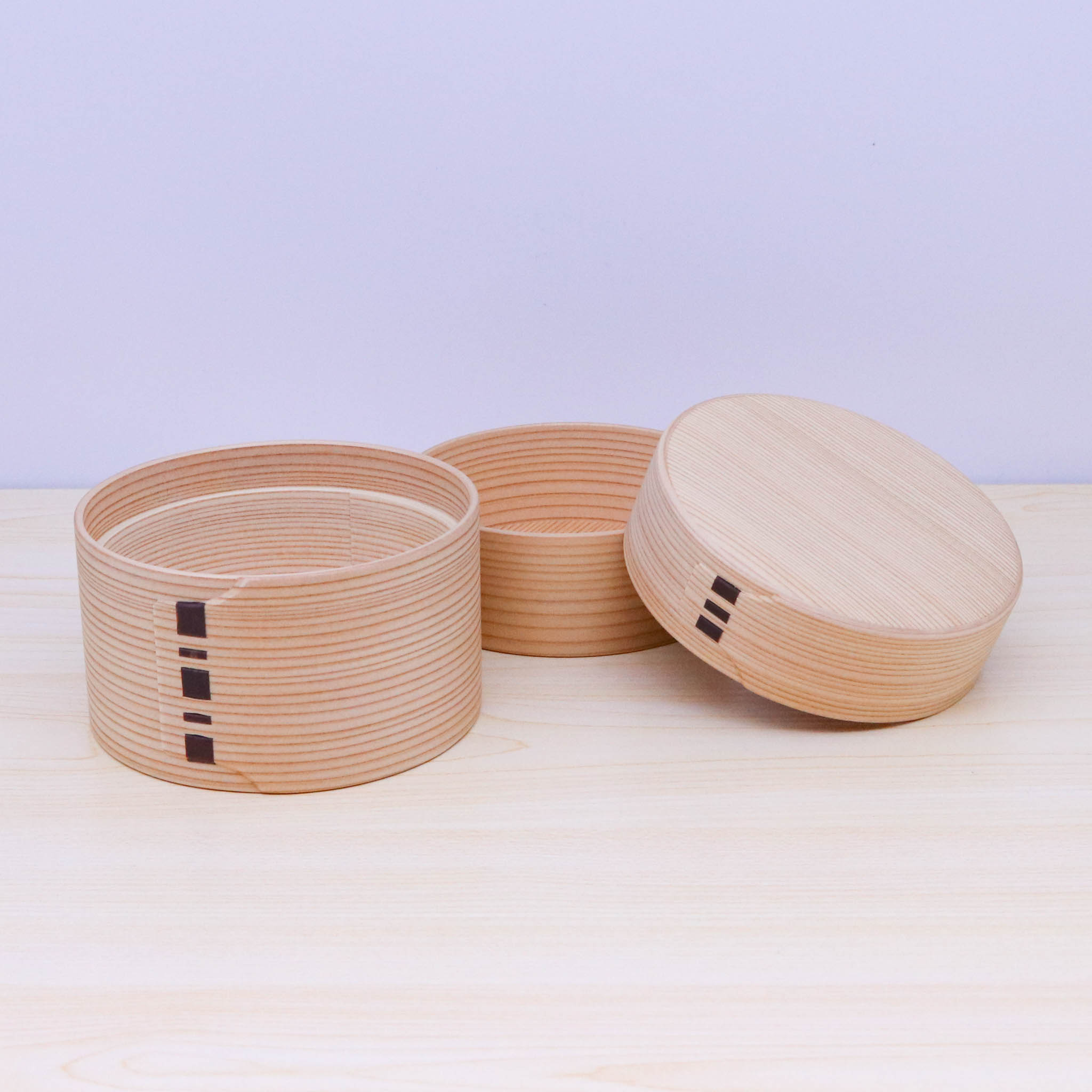 大館曲げわっぱ 弁当箱 | 秋田杉 | 二ツ重丸弁当 | 大館