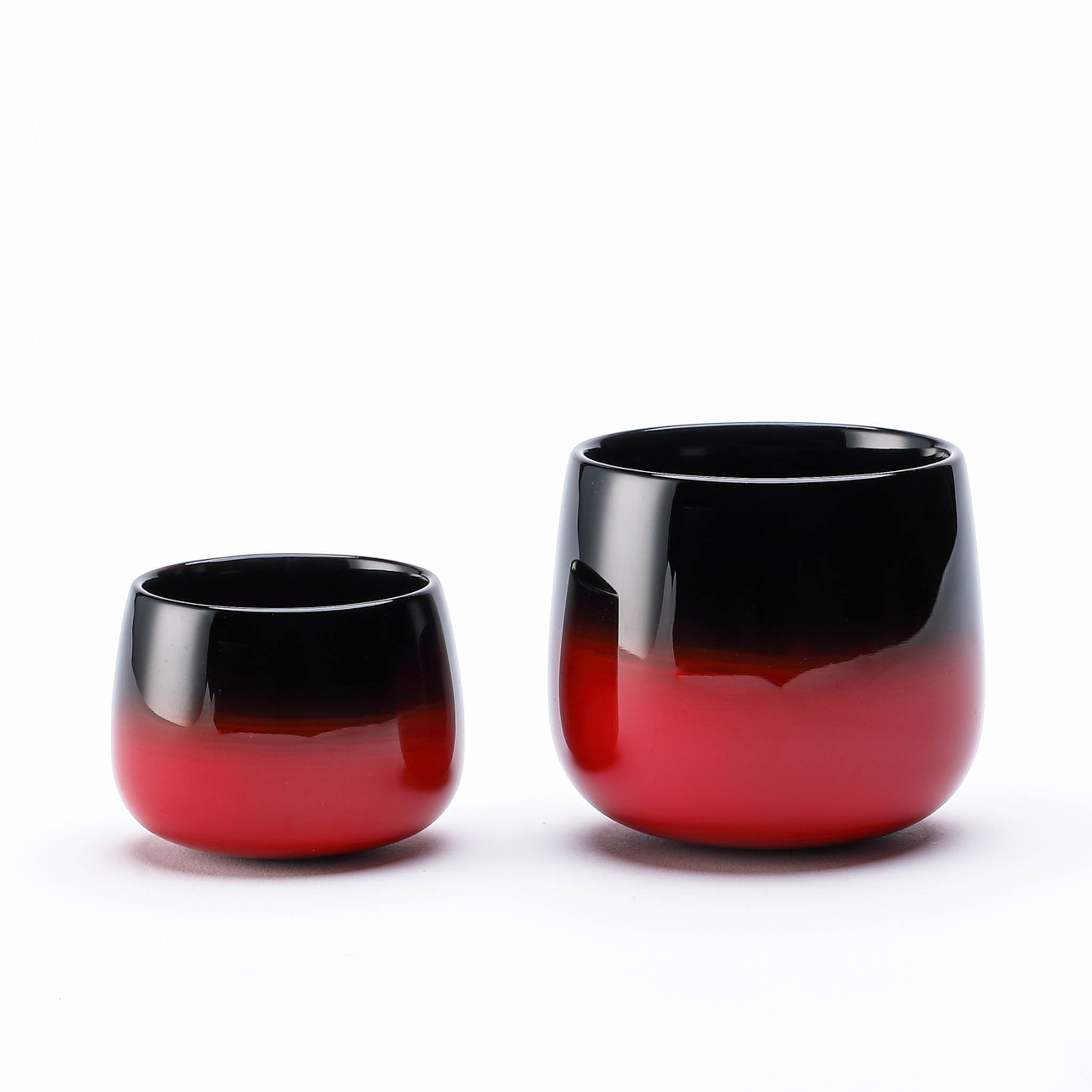 輪島塗 | ゆらりカップ 小 | 黒赤ぼかし | 田谷漆器店【ご納品まで