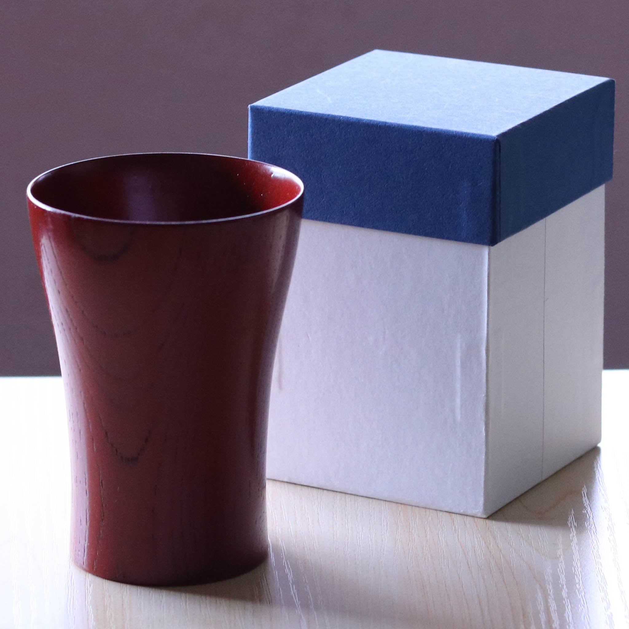 山中漆器 酒器 | 酎カップ | 欅 目弾き 朱 | 大島東太郎