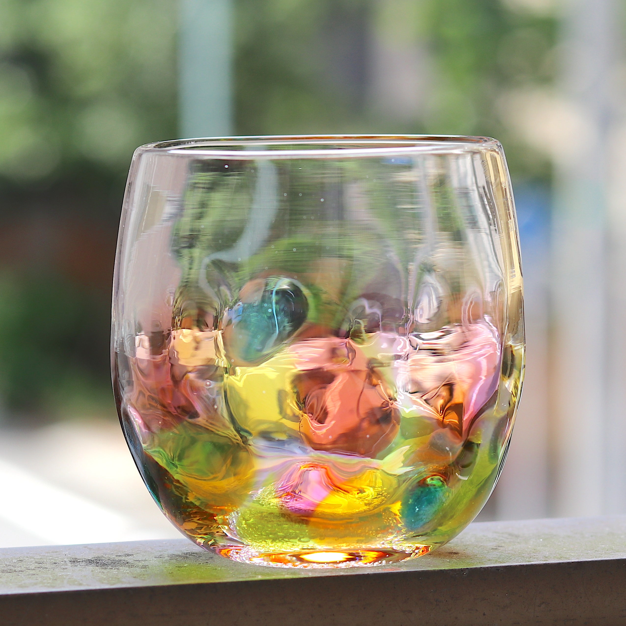 肥前びーどろ グラス | 虹色しずく型 | 副島硝子