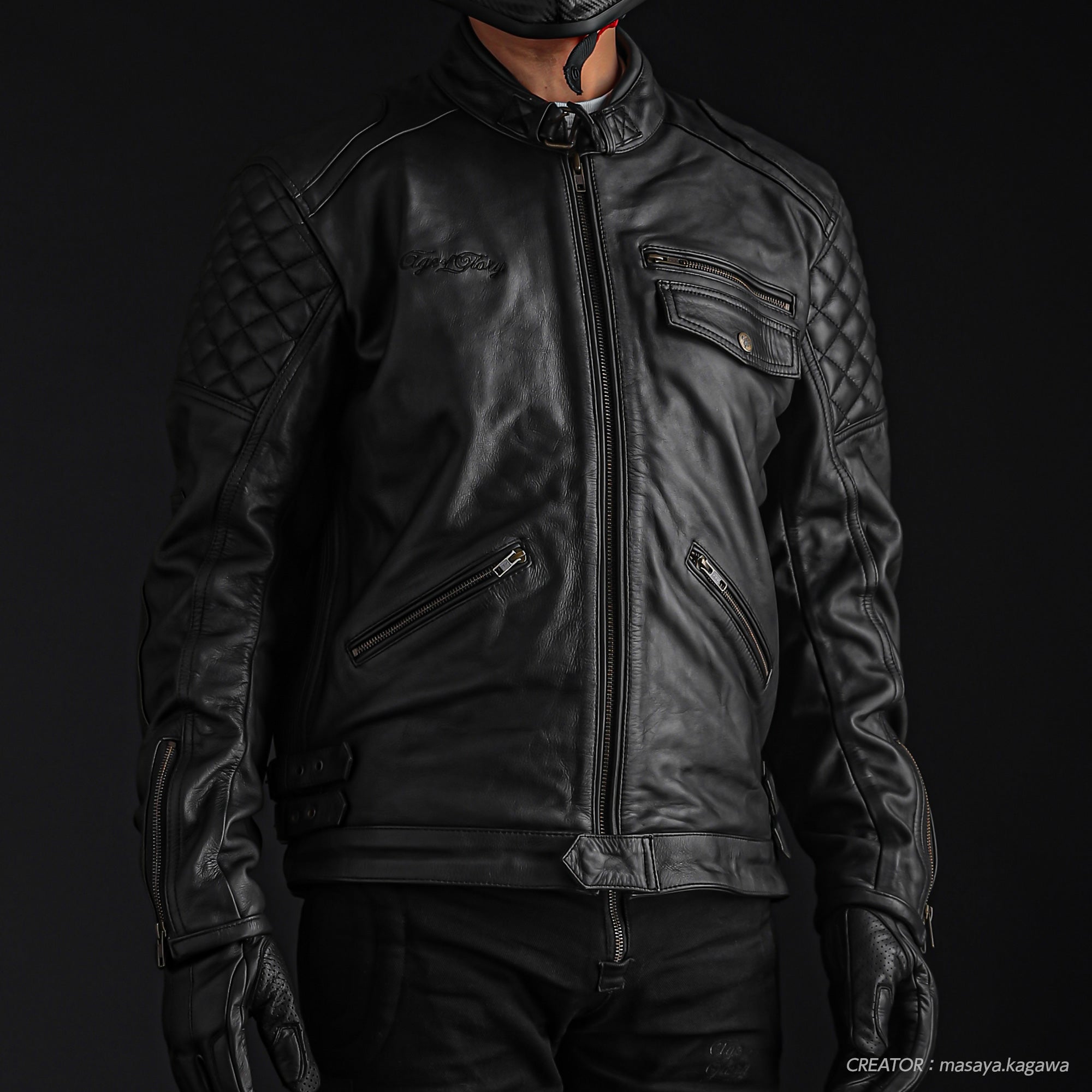 試着無料】エイジオブグローリー キングピン - バイク レザー