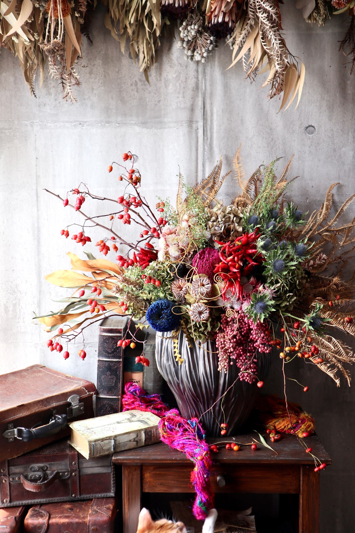 リース スワッグ ドライフラワー | Jardin de Katz