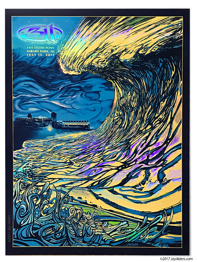 311 - Band Tour Poster Artist Prints by Jay Alders - Asbury Park 7