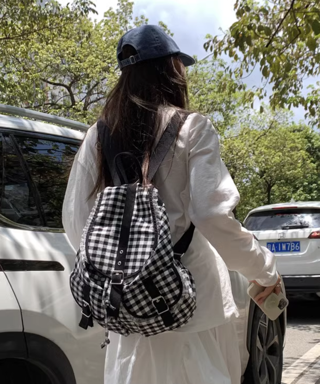 レースギンガムチェックリュック – jemiremi（ジェミレミ）