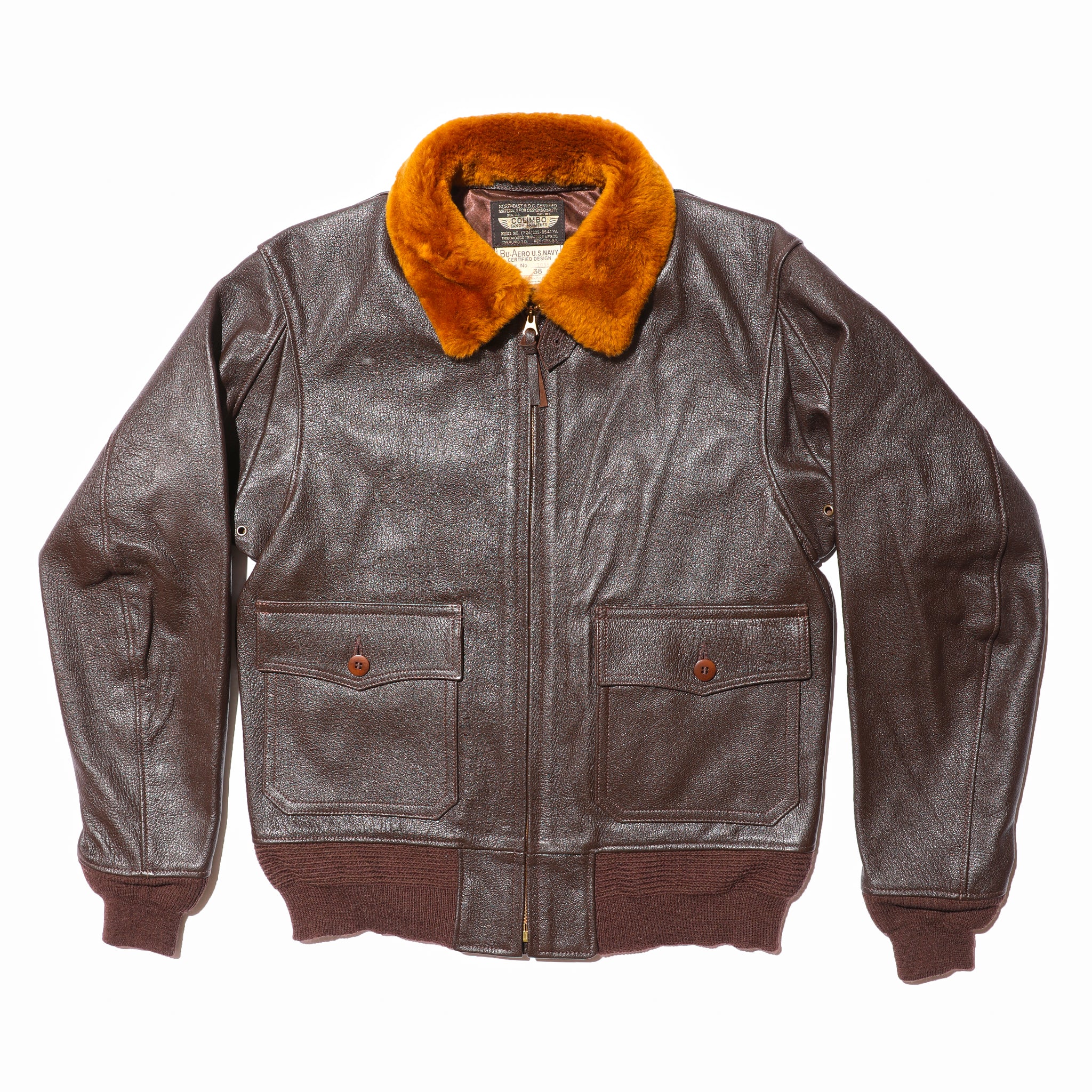 COLIMBO Hampton Roads Aviator's JKT-Vege-tanned Goat skin body