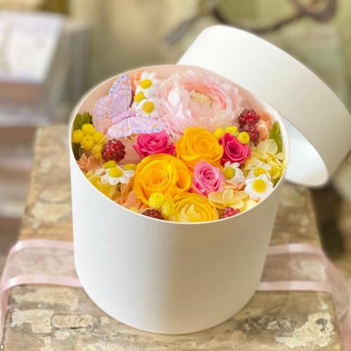 プリザ&アーティフィシャルフラワーBOXアレンジメント / 東京目黒の