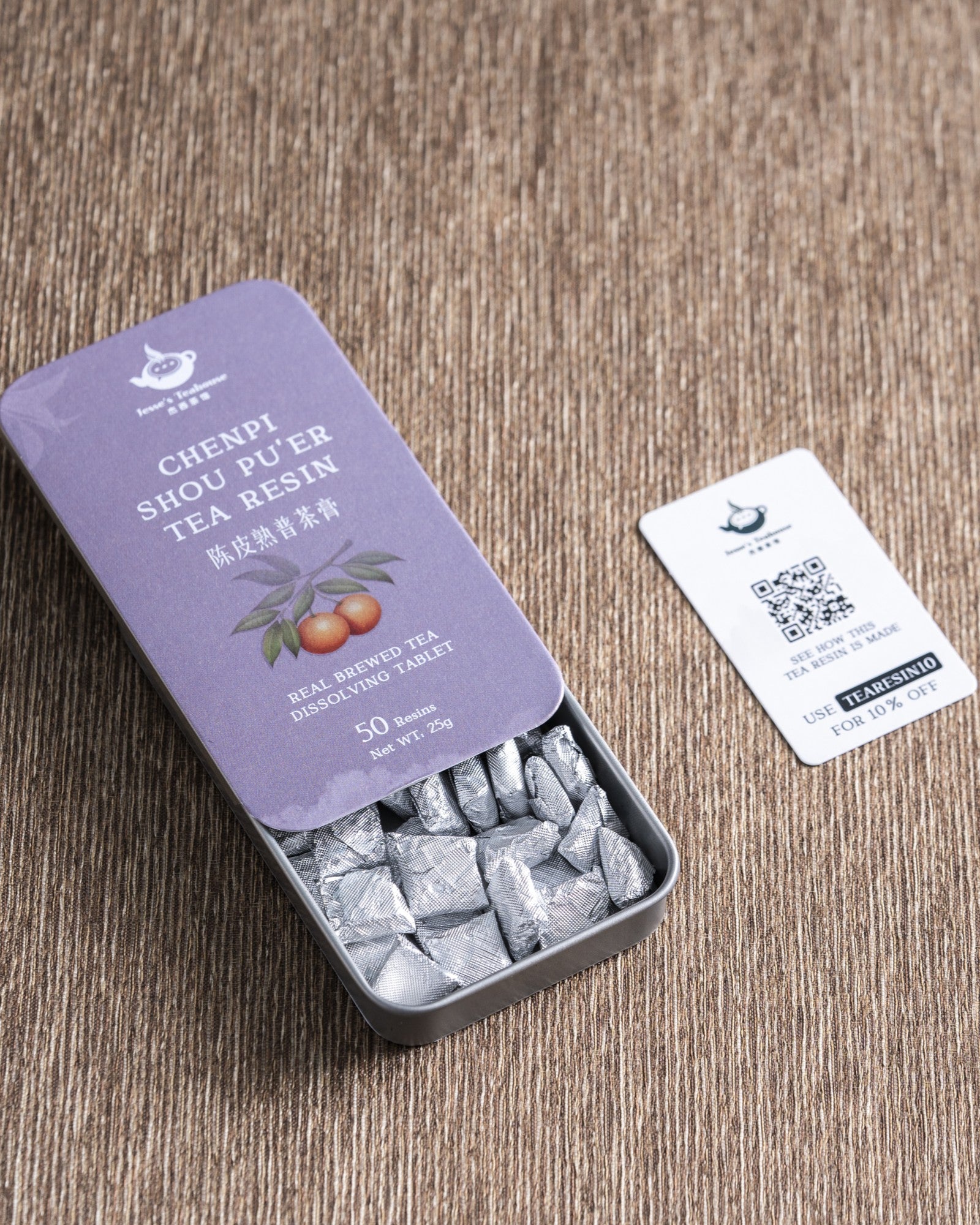 Chenpi (Aged Orange Peel) Shou Pu'er Tea Resin – Jesse's Teahouse