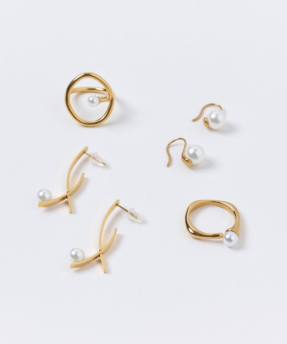 Phoebe/フィービィー】【金属アレルギー対応】デイリーパールフック