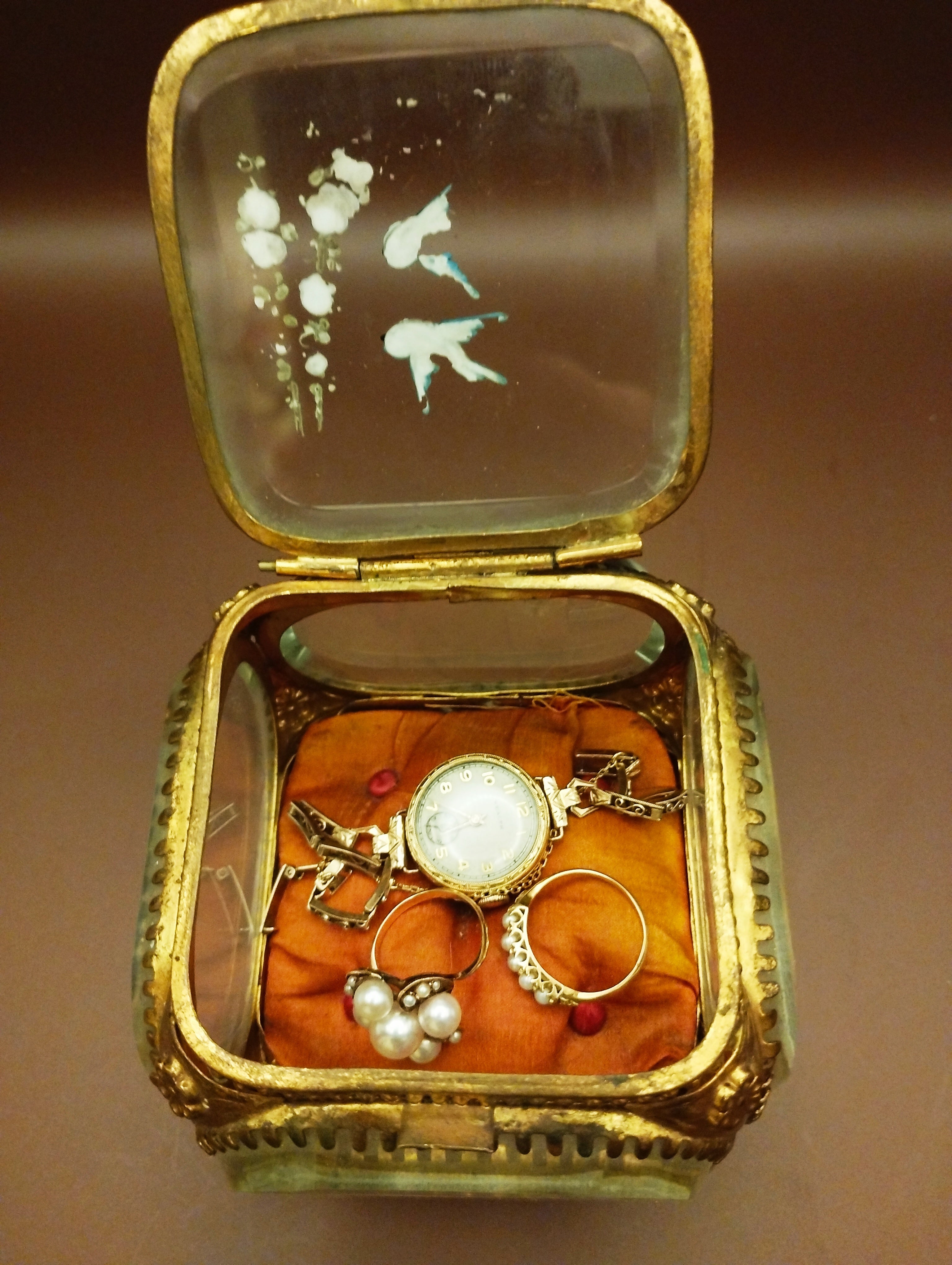 ナポレオン3世時代のジュエリーボックス | 1870年代・ブロンズ×面取り